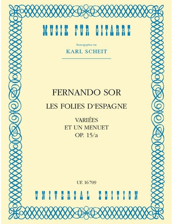 Sor: Les folies d'Espagne, Op. 15a