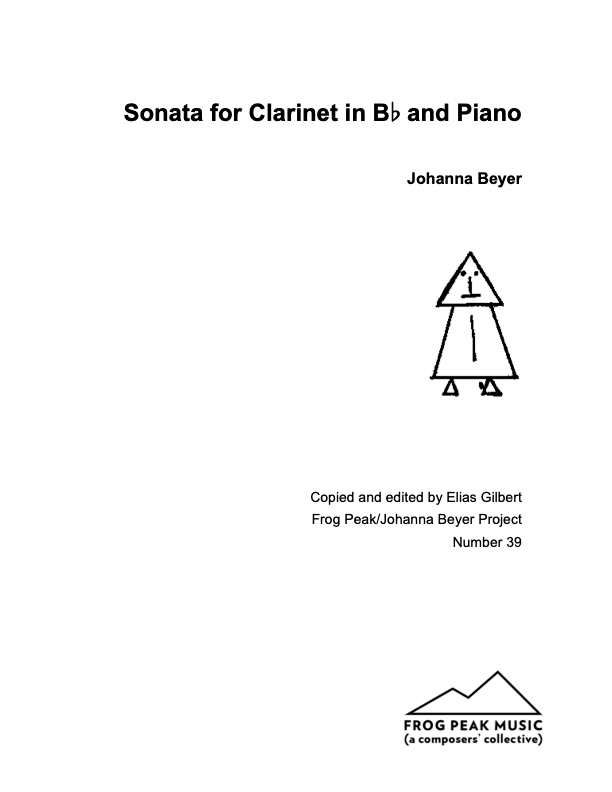 Beyer: Clarinet Sonata