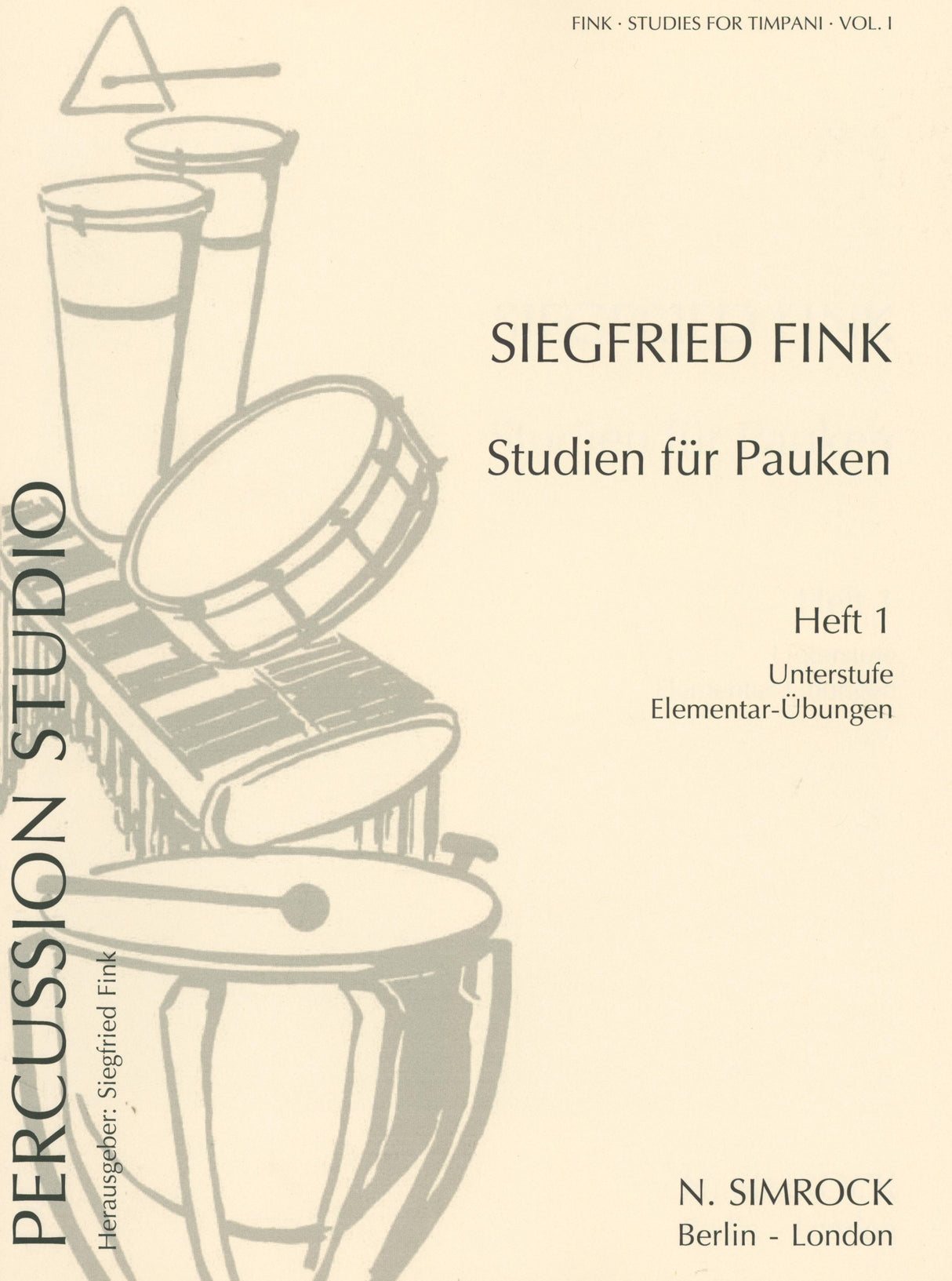 Fink: Studies for Timpani - Volume 1