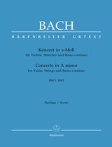 Bach: Violin Concerto in A Minor, BWV 1041