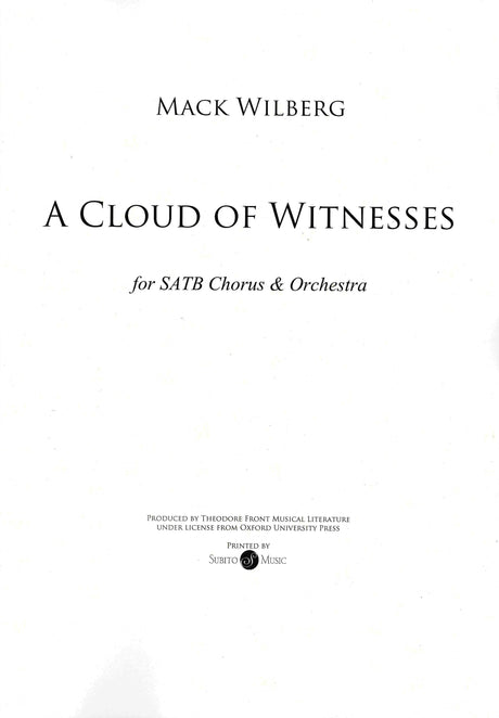 Wilberg: A Cloud of Witnesses