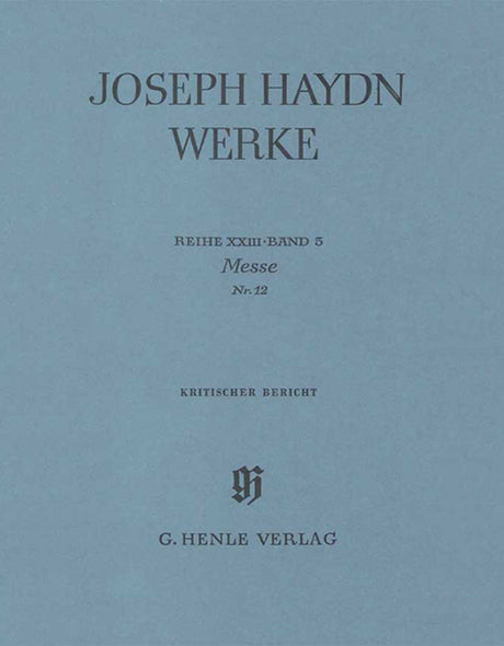 Haydn: Mass No. 12 (Harmonie mass)
