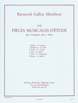 Gallois-Montbrun: Six pièces musicales d'étude