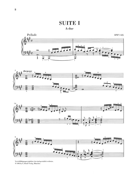 Handel: Piano Suites (London 1720)