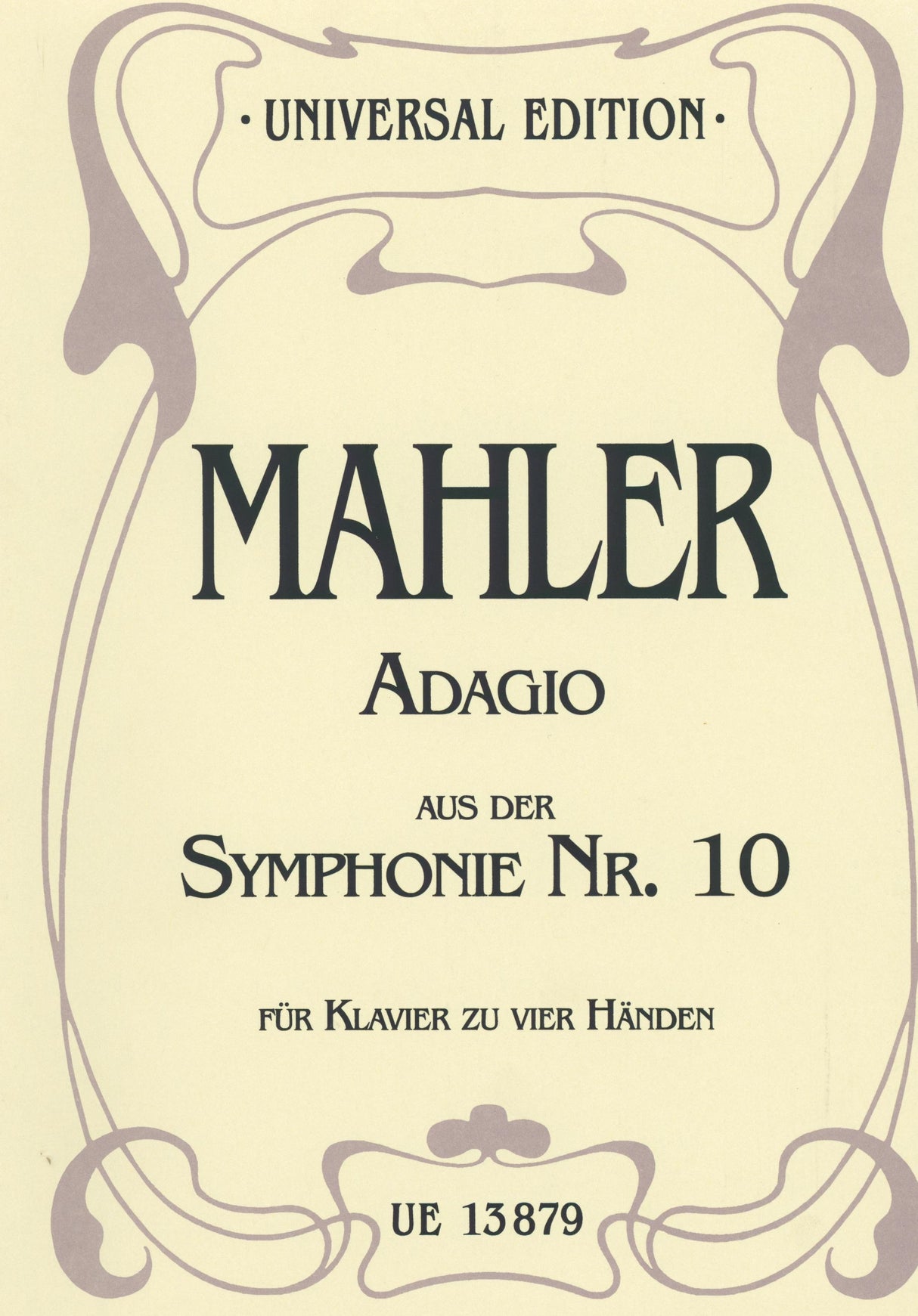 Mahler: Adagio from Symphony No. 10 (arr. for piano 4-hands)