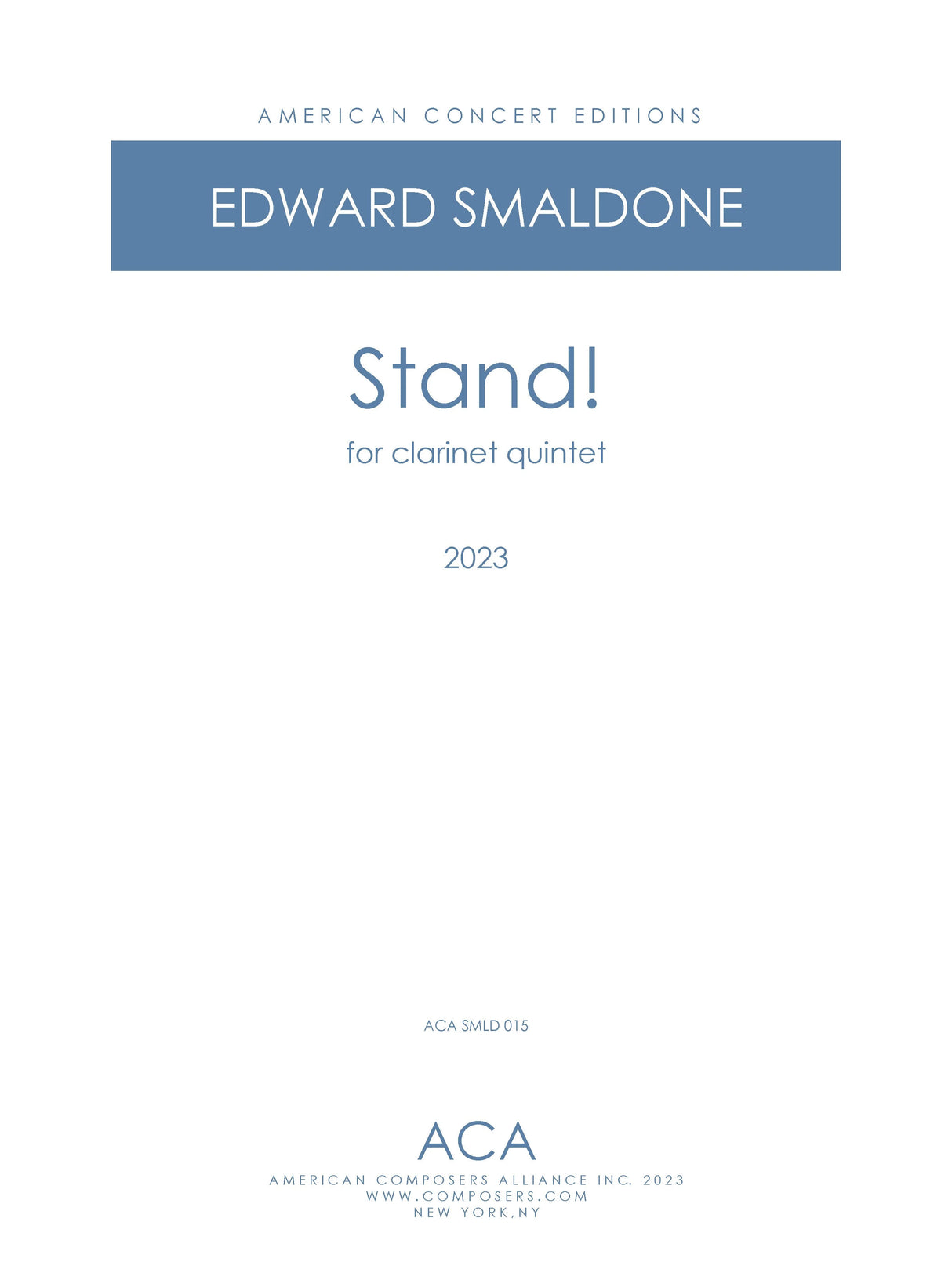 Smaldone: Stand!