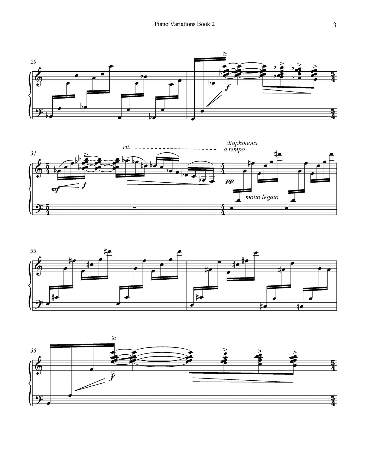 D. Richardson: Piano Variations - Book 2