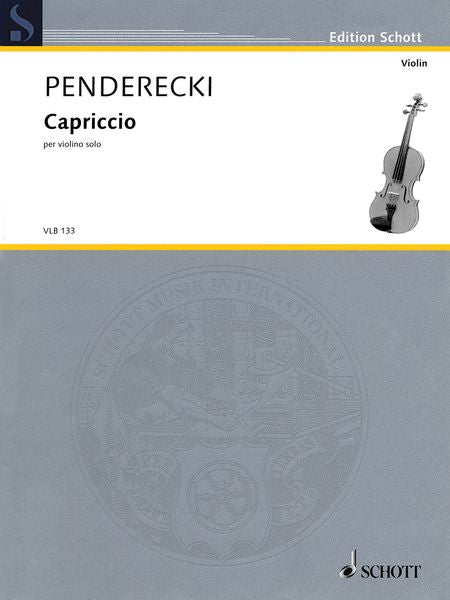 Penderecki: Capriccio for Solo Violin