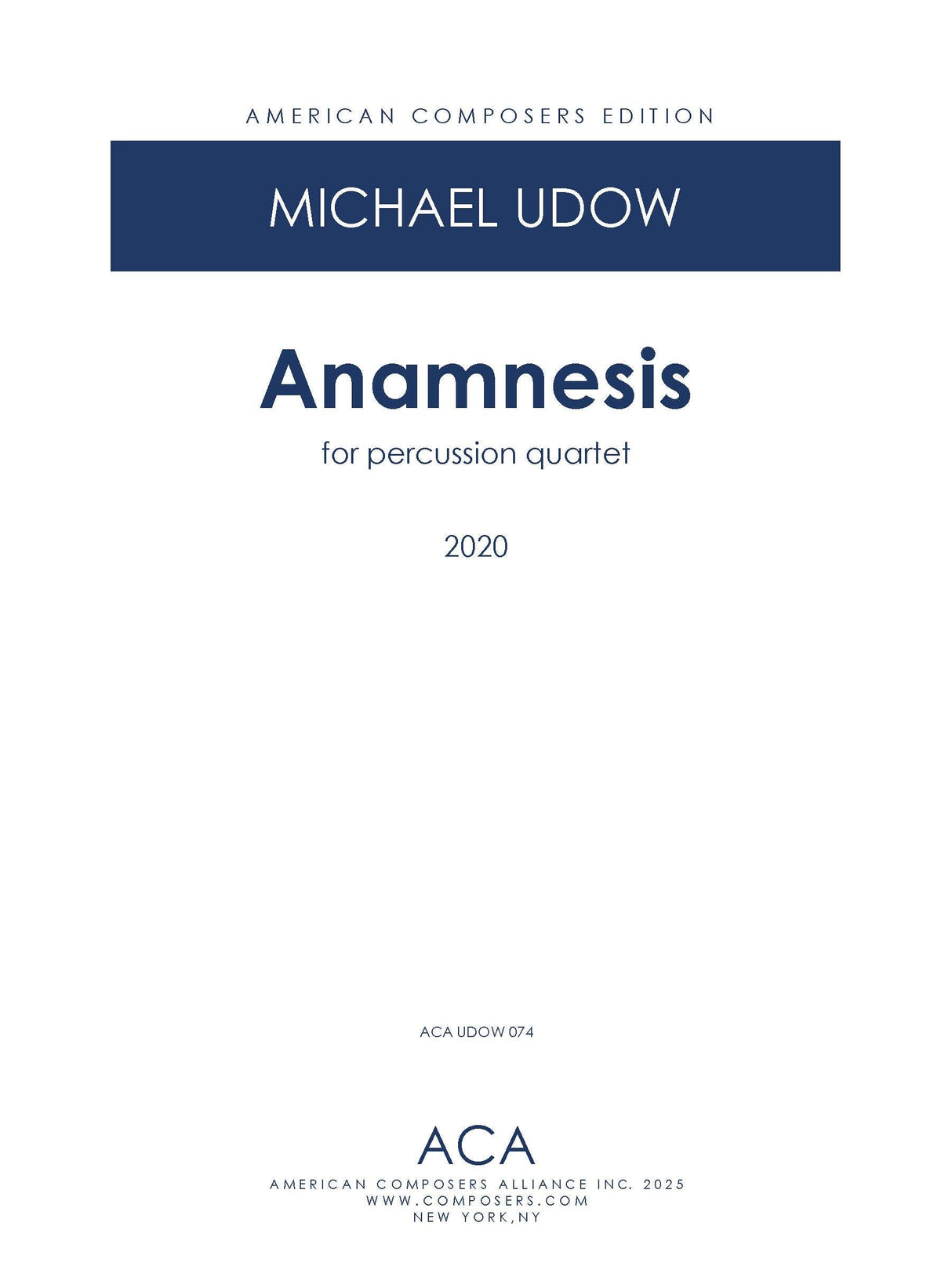 Udow: Anamnesis