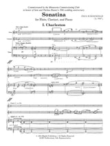 Schoenfeld: Sonatina for Flute, Clarinet and Piano
