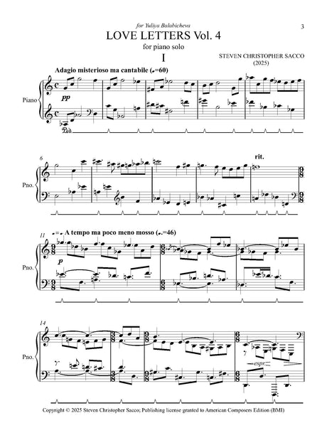 Sacco: Love Letters - Volume 4