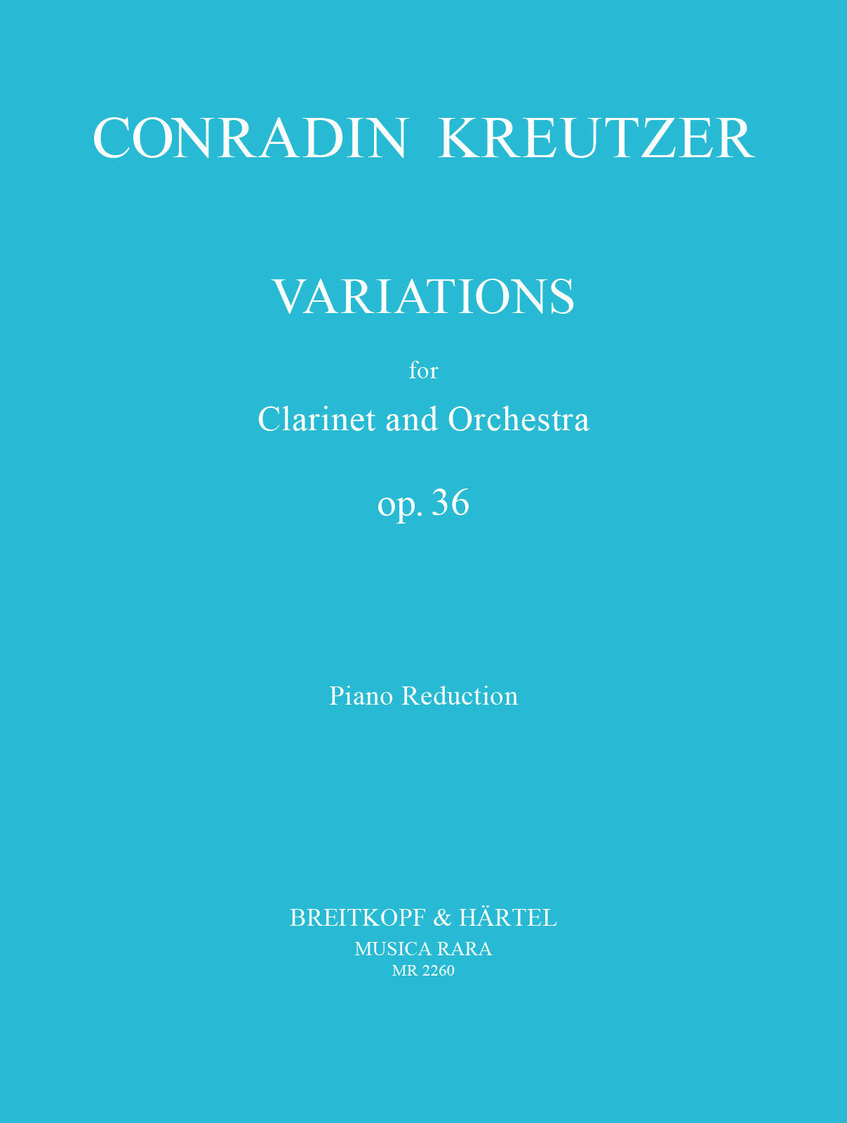C. Kreutzer: Variations, Op. 36