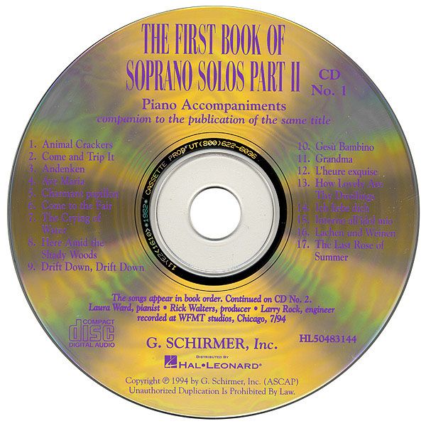 The First Book of Soprano Solos – Part 2