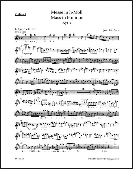 Bach: Mass in B Minor, BWV 232