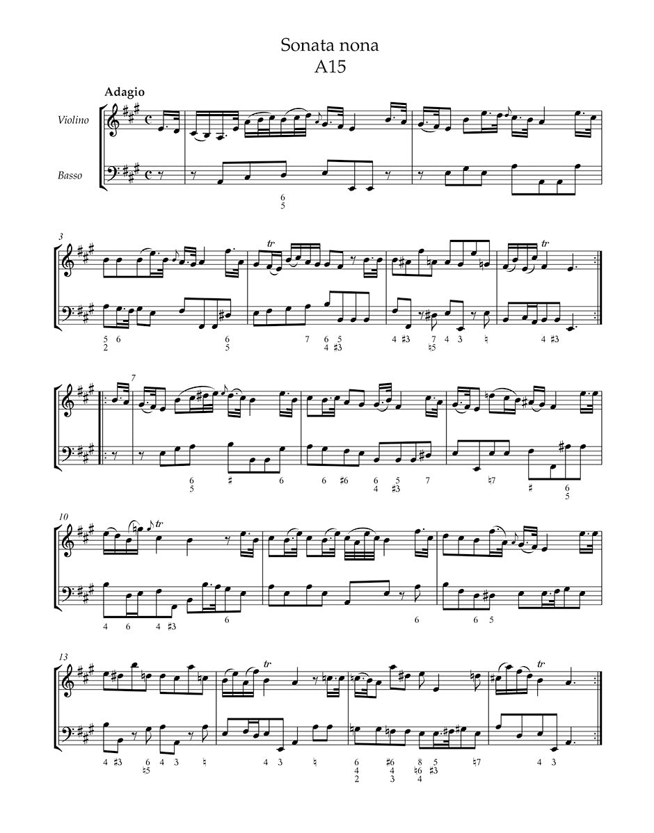 Tartini: Twelve Sonatas and One Pastorale
