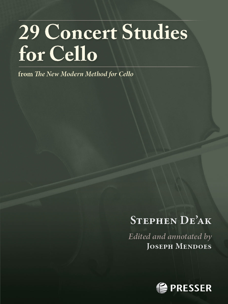 De'ak: 29 Concert Studies for Cello