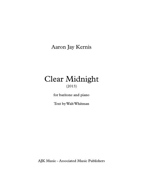 Kernis: Clear Midnight