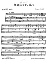 Ibert: Chanson du Duc