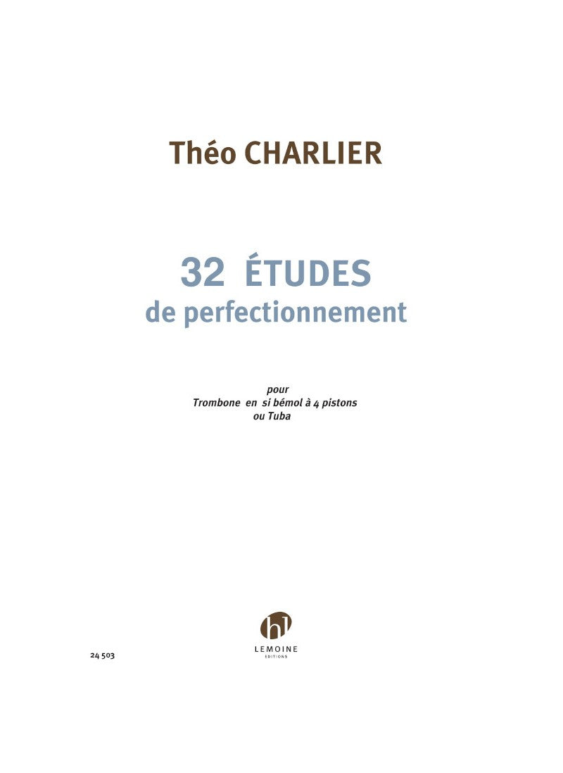 Charlier: 32 Études de perfectionnement