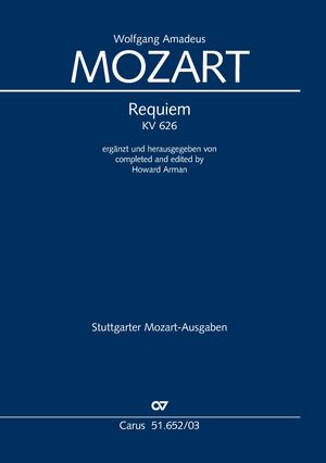 Mozart: Requiem, K. 626 (completed by Arman)