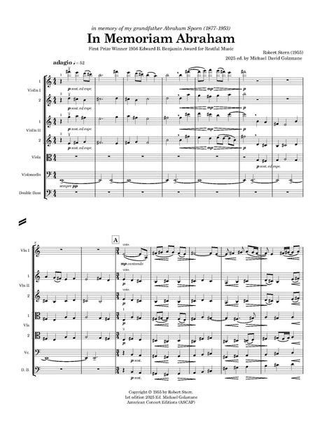 R. Stern: In Memoriam Abraham