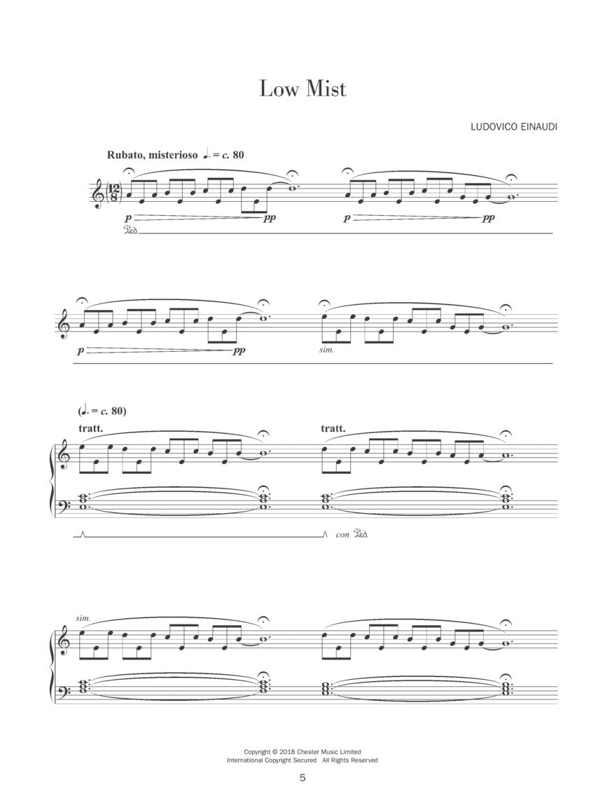Einaudi: Seven Days Walking - Day One (Arr. for Solo Piano)