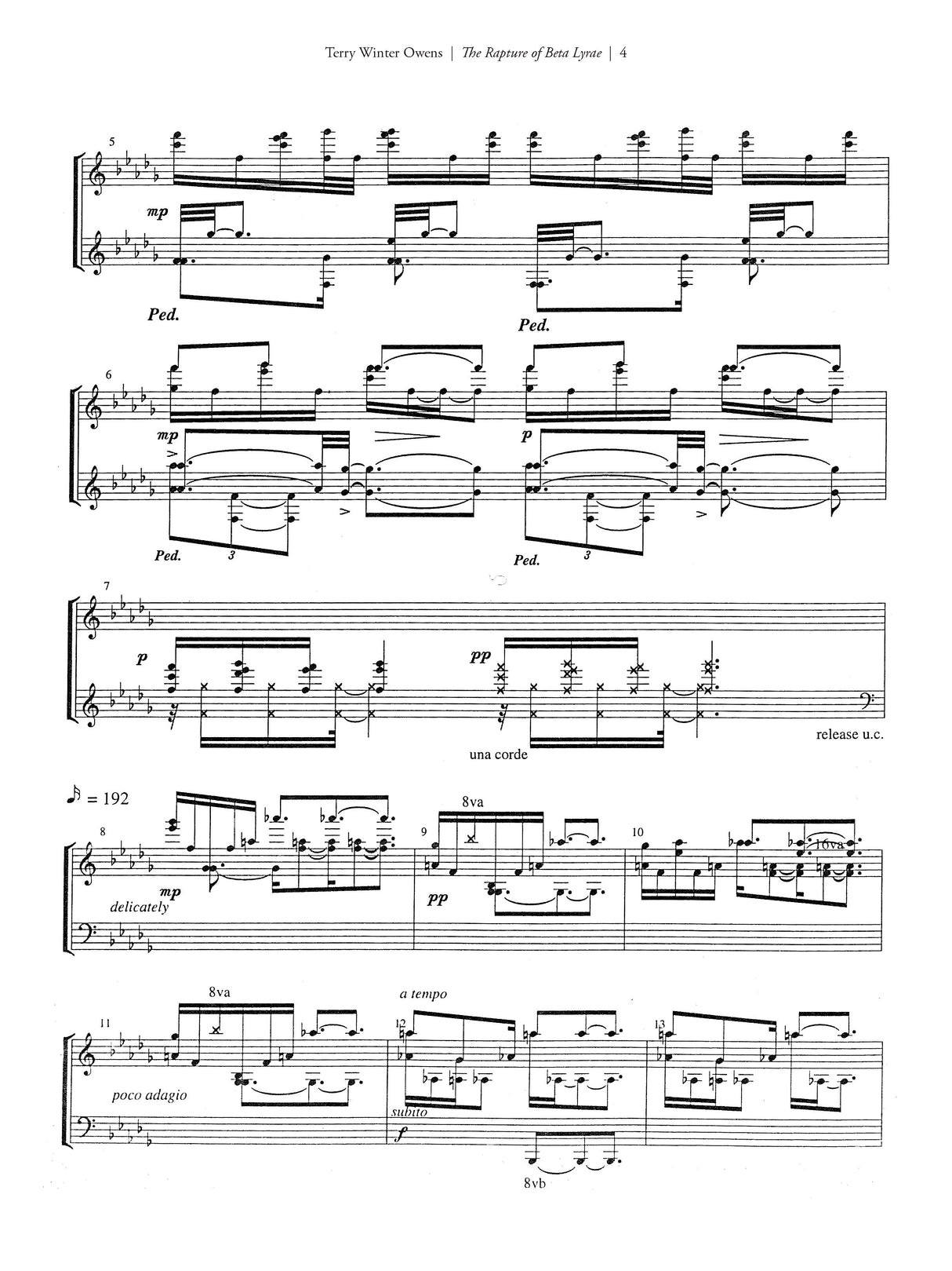 T.W. Owens: The Rapture of Beta Lyrae