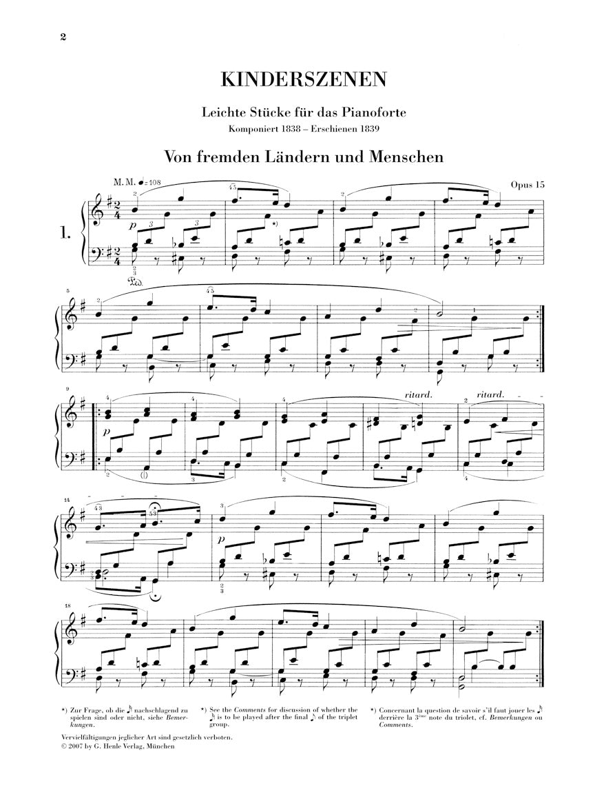 Schumann: Kinderszenen, Op. 15 – Ficks Music