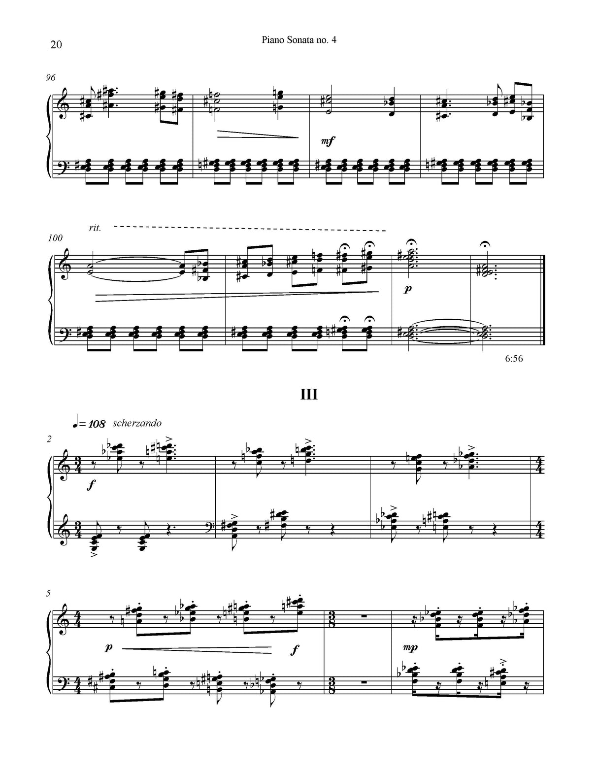 Richardson: Piano Sonata No. 4