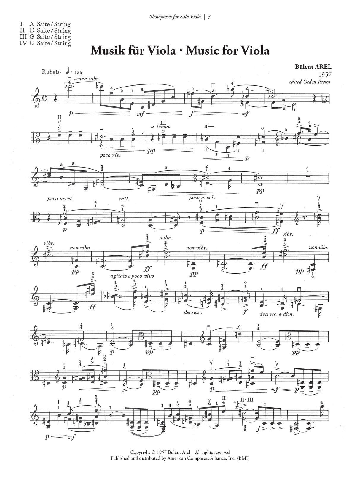 Showpieces for Solo Viola