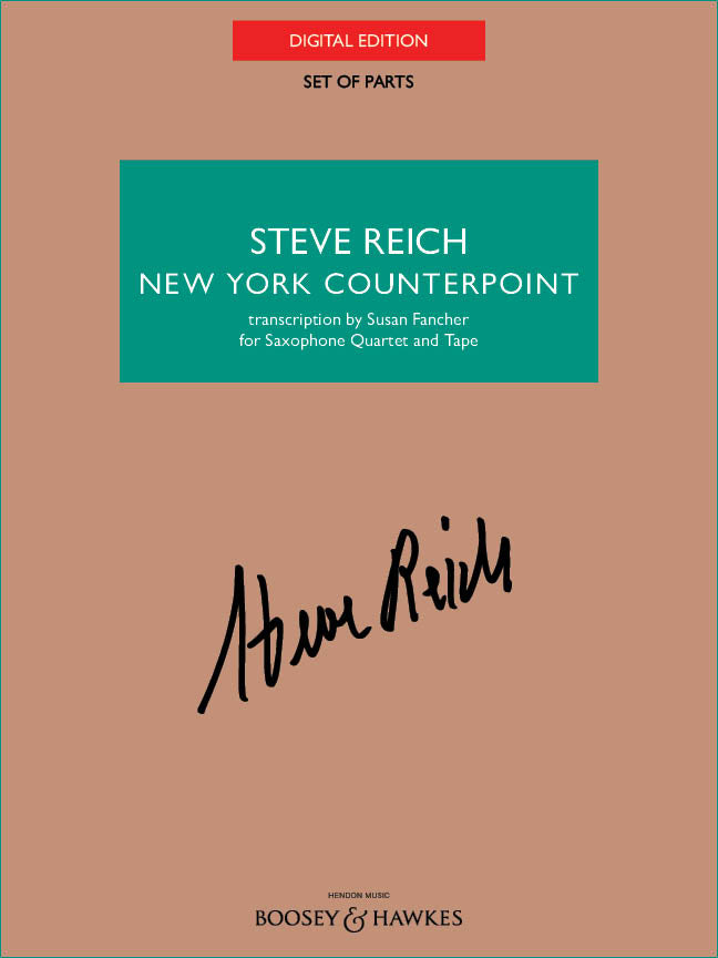 Reich: New York Counterpoint (saxophone version) - Quartet Parts