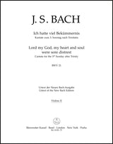 Bach: Ich hatte viel Bekümmernis, BWV 21