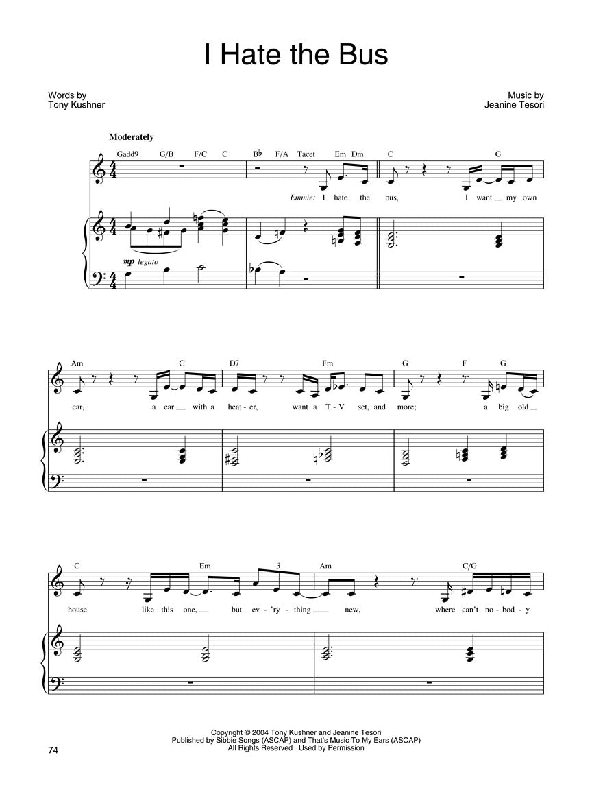 Caroline, or Change - Vocal Selections