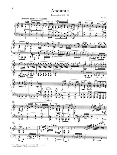 Beethoven: Andante in F Major, WoO 57
