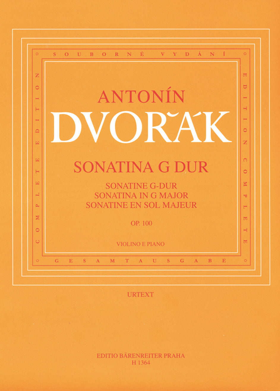 Dvořák: Sonatina in G Major, Op. 100 – Ficks Music