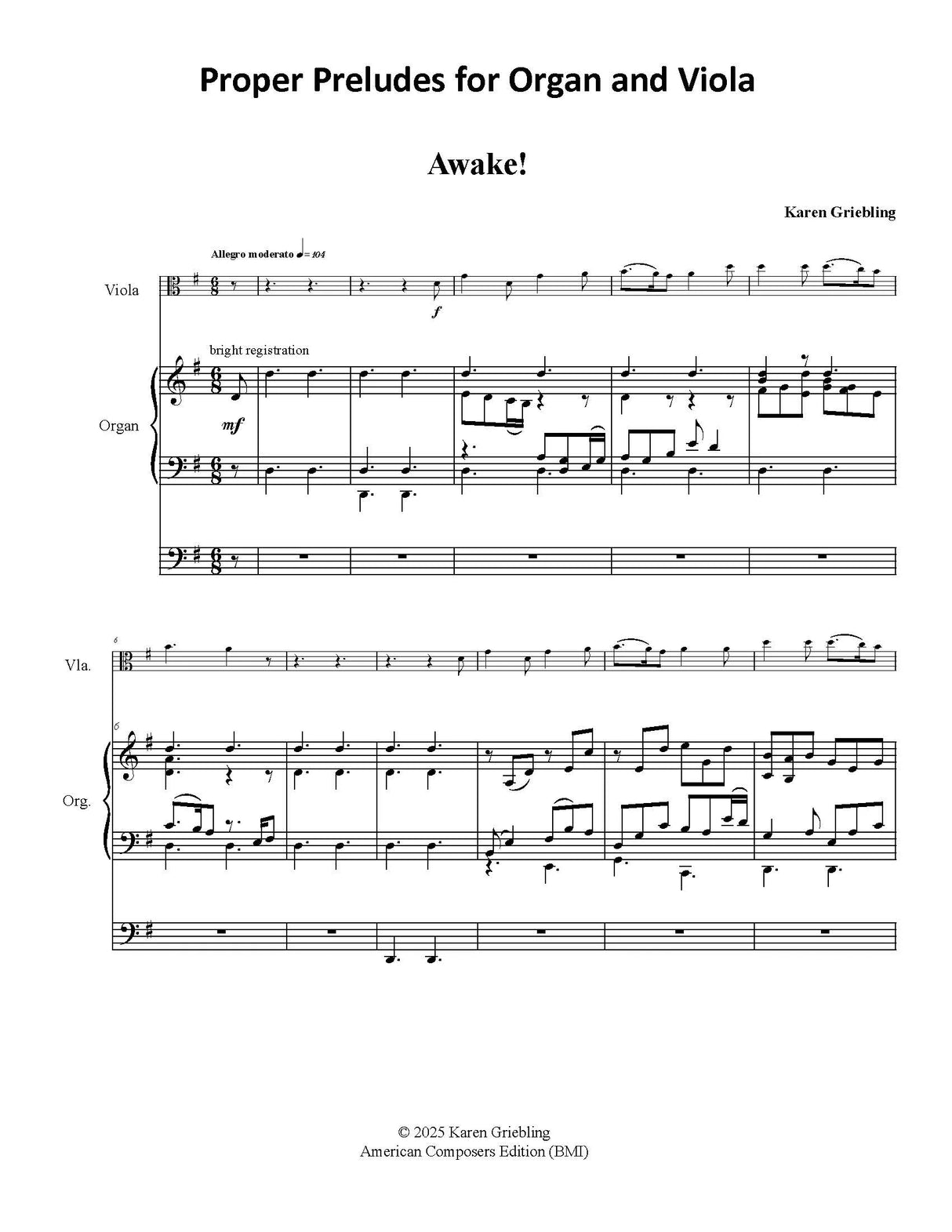Griebling: Proper Preludes