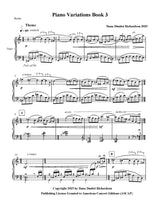 D. Richardson: Piano Variations - Book 3