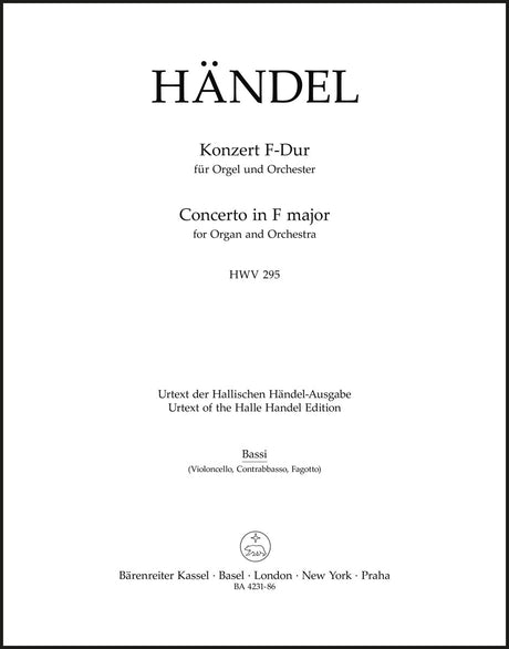 Handel: Organ Concerto No. 13 in F Major, HWV 295