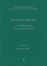 Holst: Lyric Movement for Viola and Small Orchestra