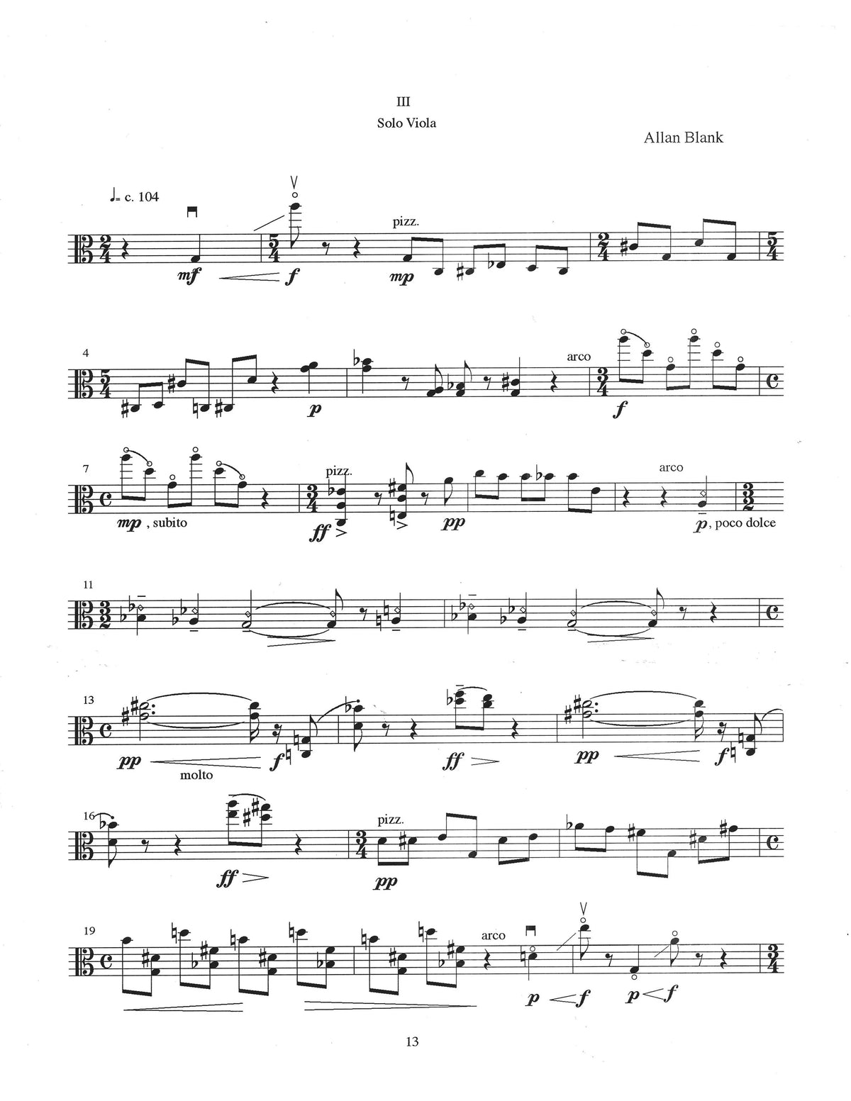 Blank: A Set of Opposites (Version for Viola & Piano)