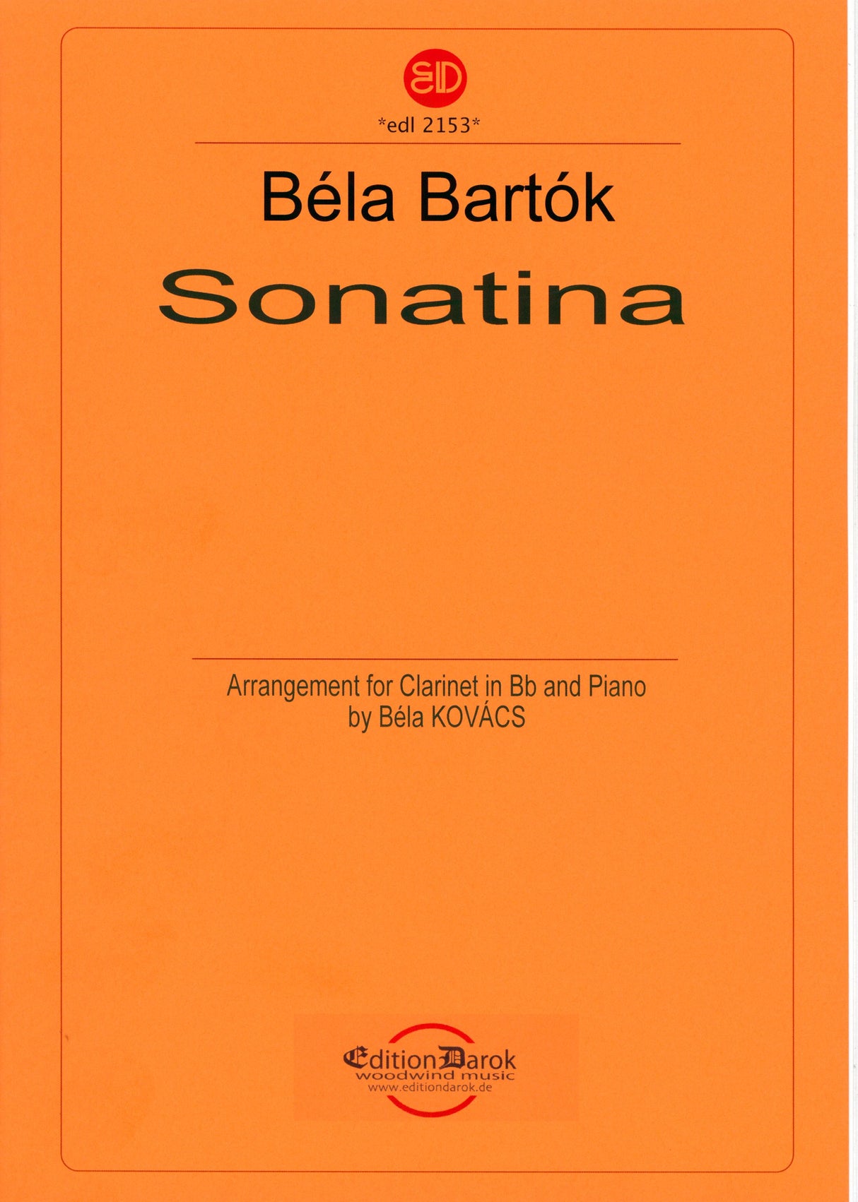 Bartók: Sonatina (arr. for clarinet and piano)