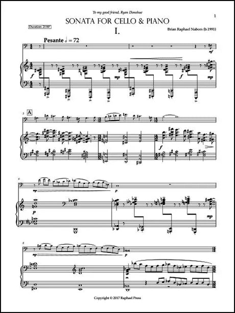 Nabors: Cello Sonata