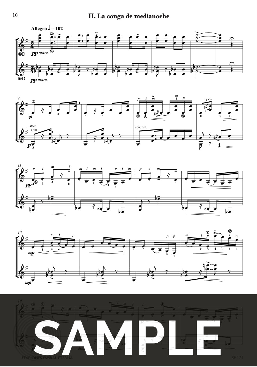 Lecuona: Afro-Cuban Dances (arr. for 2 guitars)