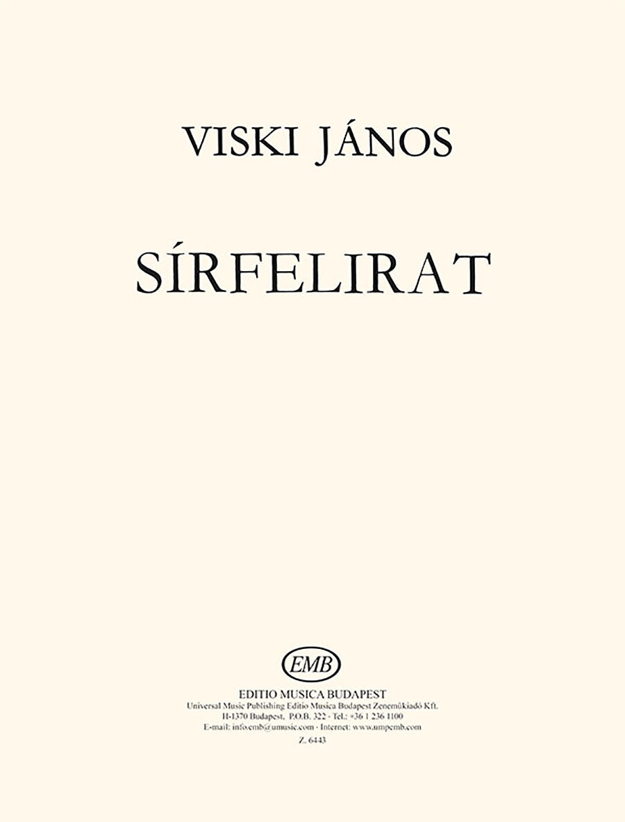 Viski: Sírfelirat