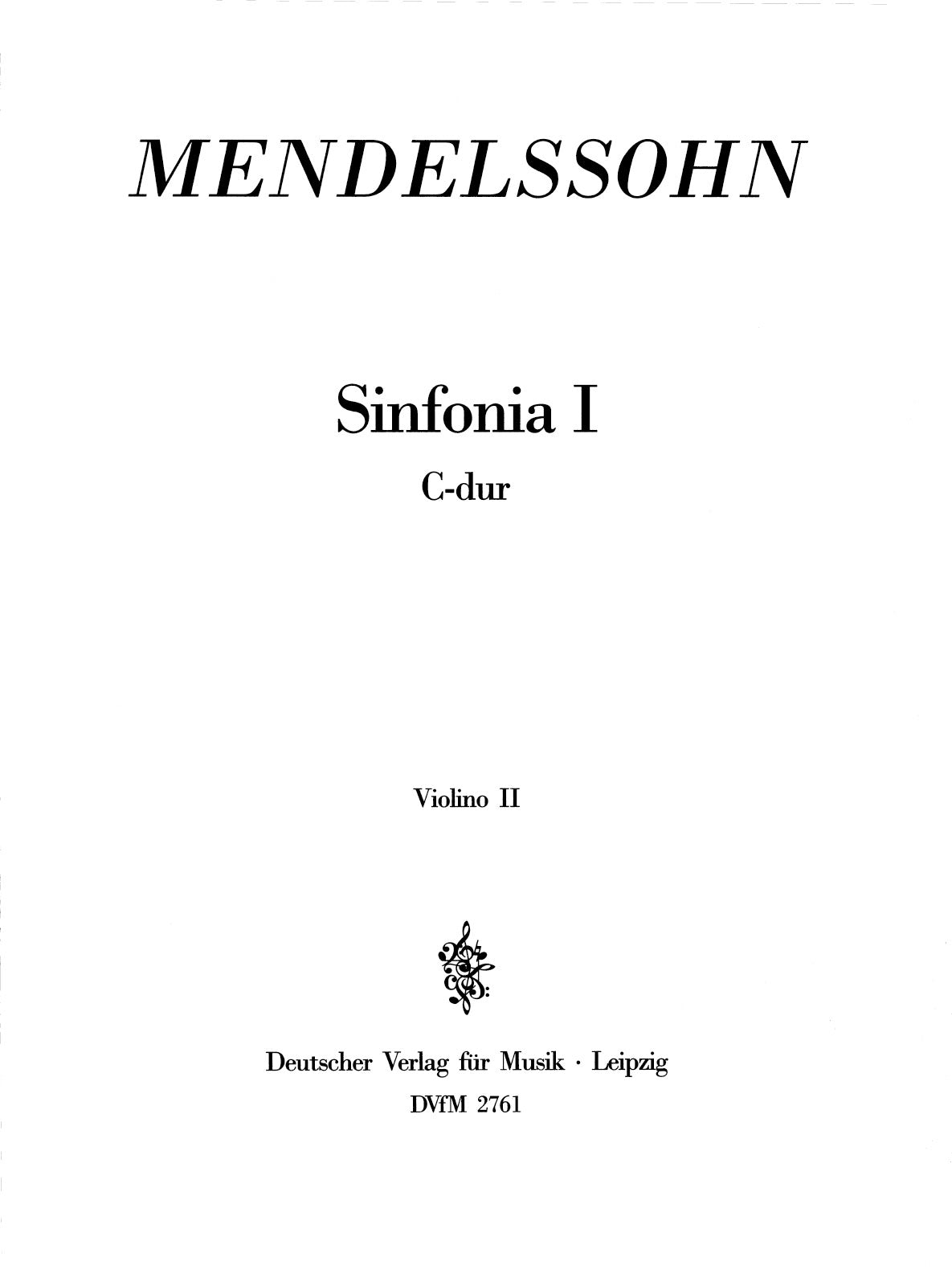 Mendelssohn: Sinfonia I in C Major, MWV N 1
