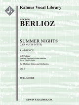Berlioz: Absence, Op. 7, No. 4 (transposed in E Major)