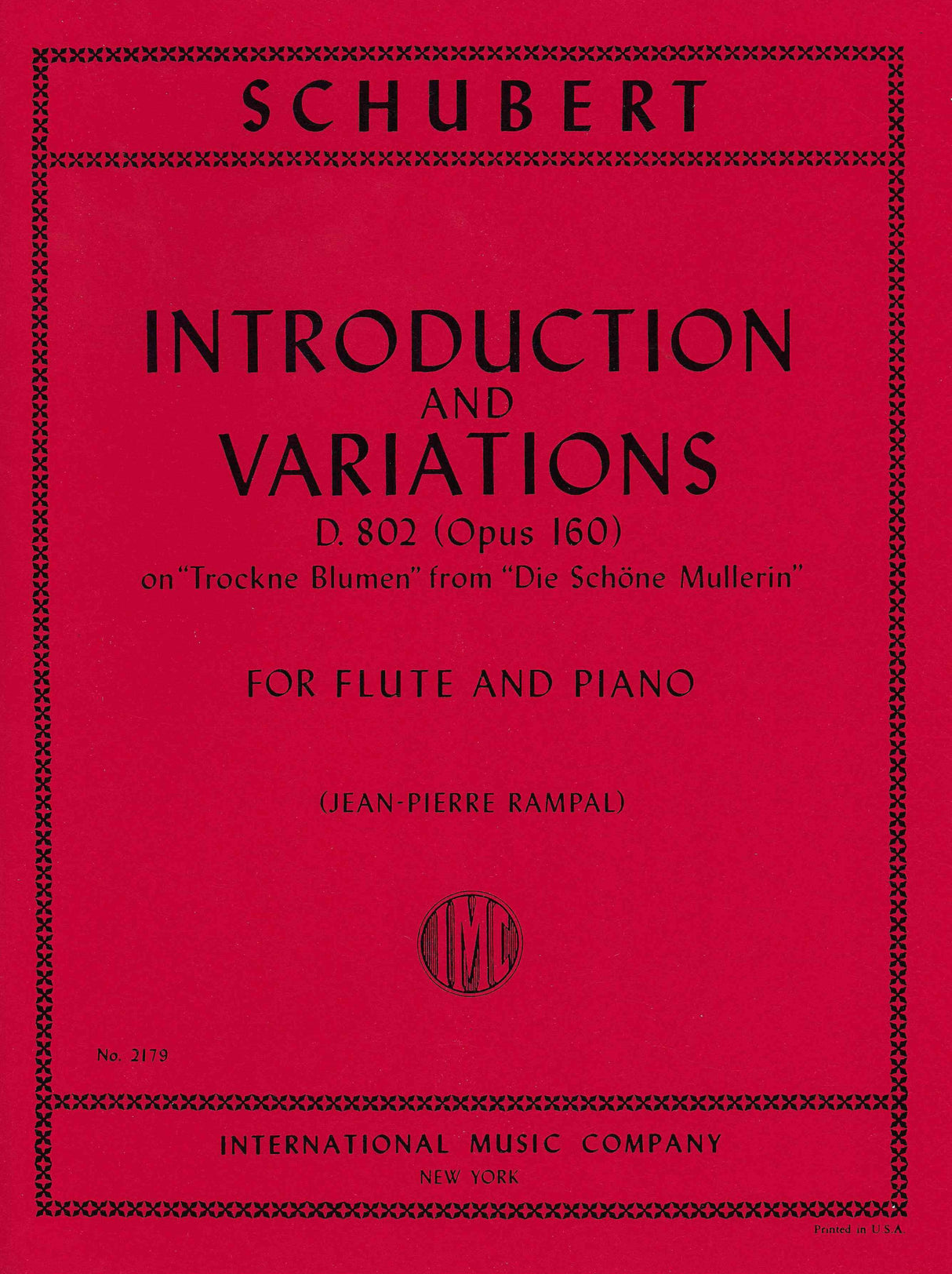 Schubert: Variations on "Trockne Blumen" in E Minor, D 802, Op. posth. 160