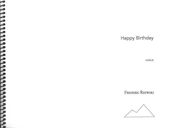 Rzewski: Happy Birthday