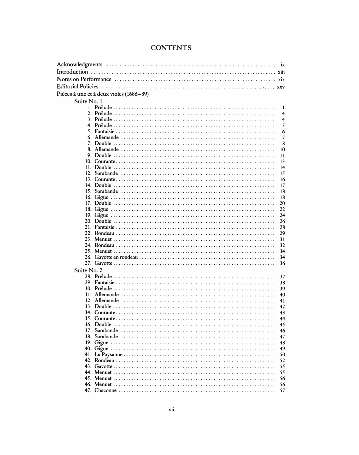 Marais: Pièces à une et à deux violes (1686–89)