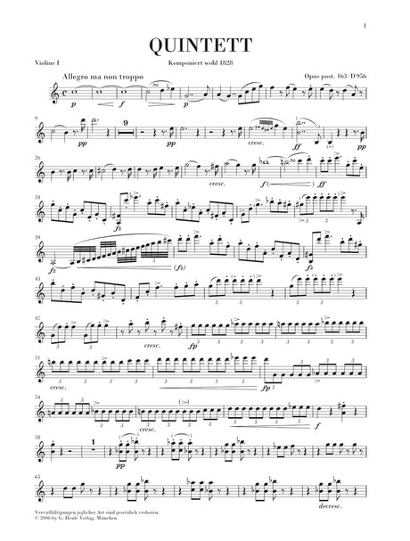 Schubert: String Quintet in C Major, Op. posth. 163, D 956